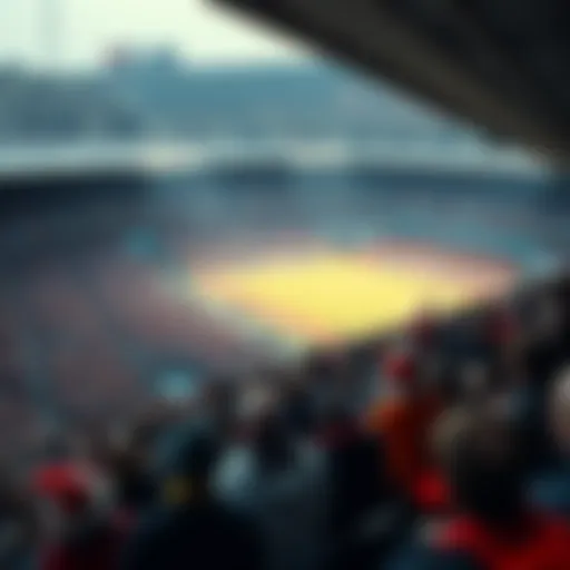 Enthusiastic Fans in Aarhus Stadium Aerial view of Aarhus stadium filled with enthusiastic fans