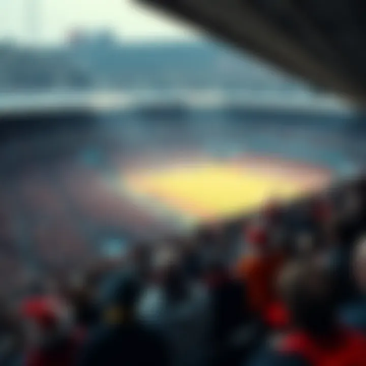 Enthusiastic Fans in Aarhus Stadium Aerial view of Aarhus stadium filled with enthusiastic fans
