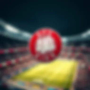 AFC Ajax logo with a background of the stadium