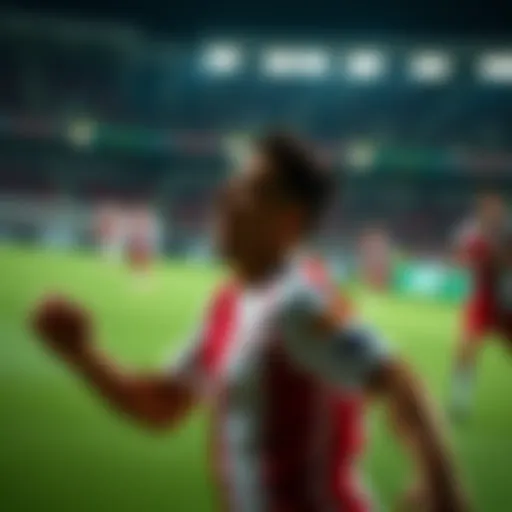 AFC Ajax Players in Action AFC Ajax players in action during a match