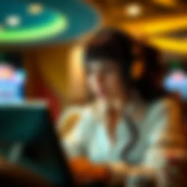 Concept of online gambling in Australia