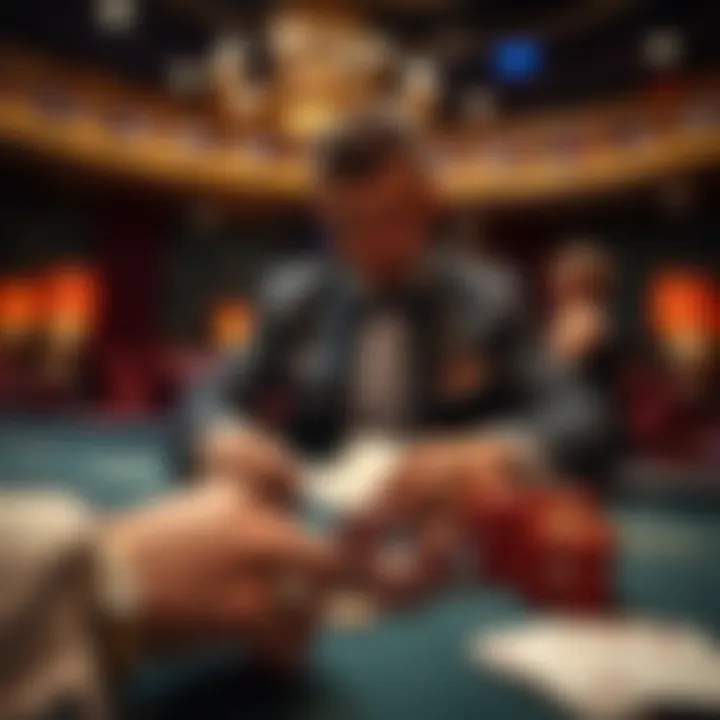 Illustration of banker role in baccarat