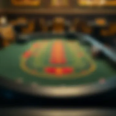 Overview of baccarat game layout