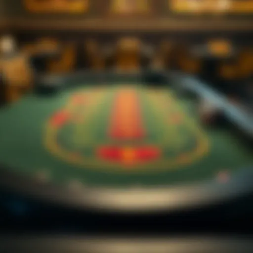 Overview of baccarat game layout