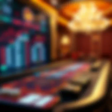 A digital interface showcasing live baccarat