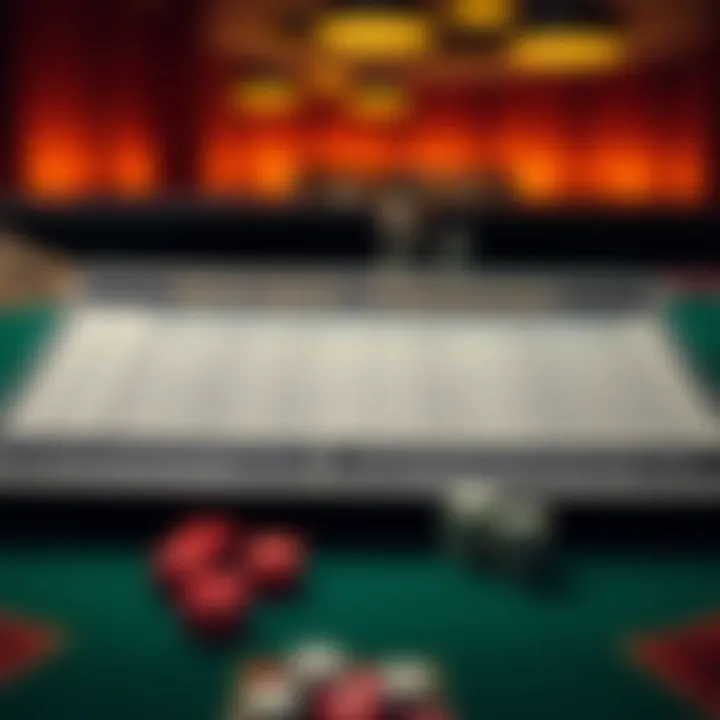 A strategic betting chart for baccarat