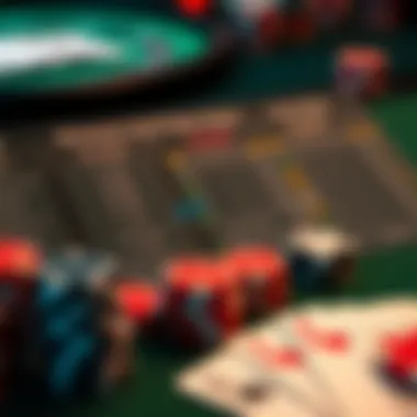 Visual comparison chart of blackjack and poker rules and strategies