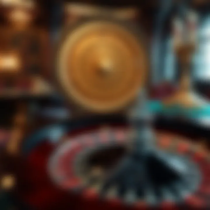 Historical depiction of roulette's origins and evolution