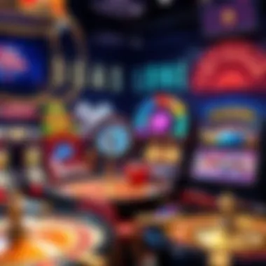 An array of popular casino games displayed