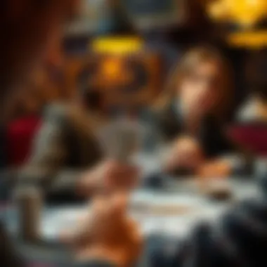 Strategic betting cards and a focused player