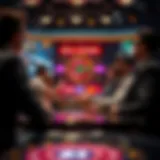 An engaging scene of players immersed in a live game of Deal or No Deal