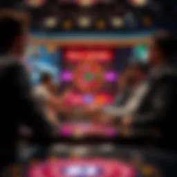 An engaging scene of players immersed in a live game of Deal or No Deal
