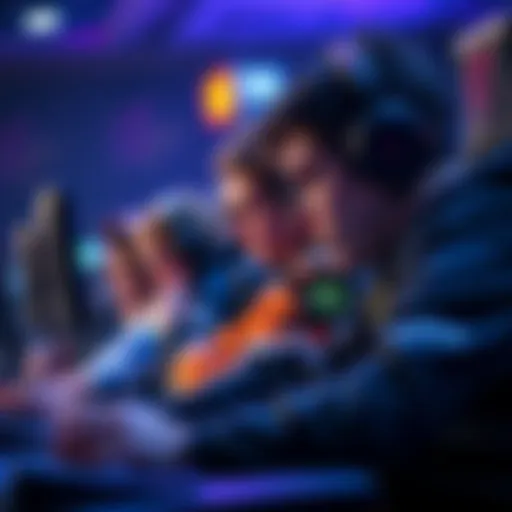 A competitive esports match showcasing intense gameplay