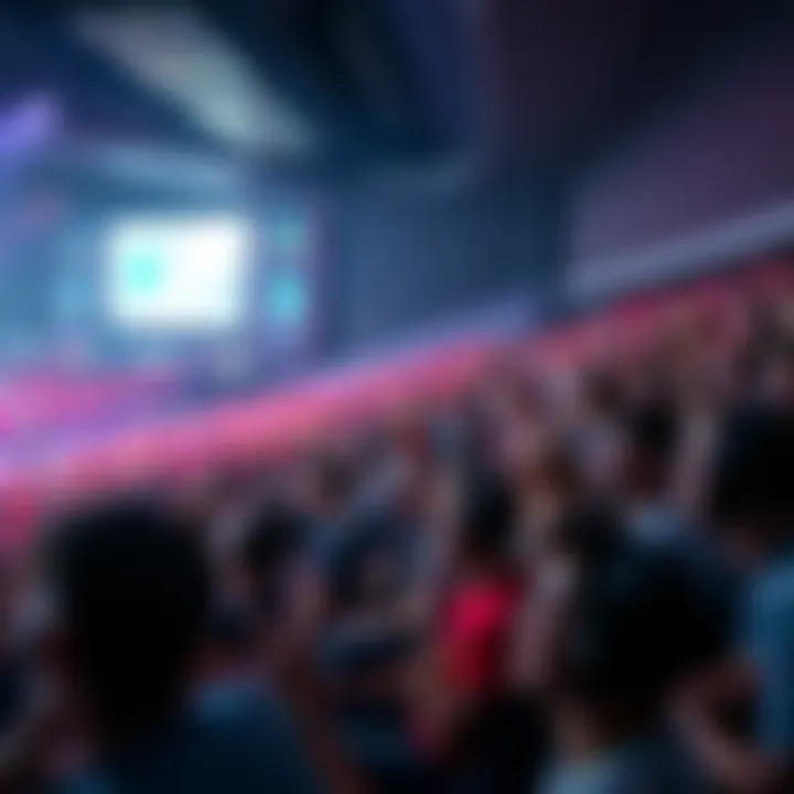 An esports event filled with enthusiastic spectators