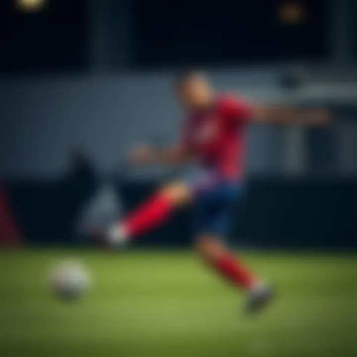 FC Dallas player showcasing skills during practice