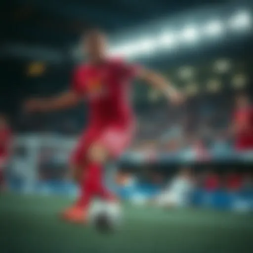 Dynamic Playmaking in FC Red Bull Salzburg Key player during a critical match showcasing skill