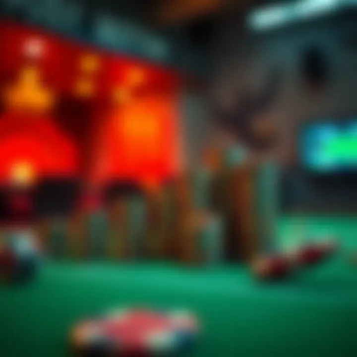 A visually appealing representation of financial growth through betting