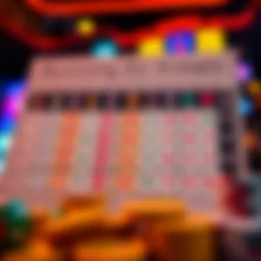 An analytical chart depicting strategies for maximizing slot game success