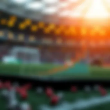 Graph showing the interaction between scores and odds