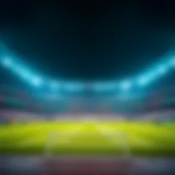 Iconic Italian football stadium during a match