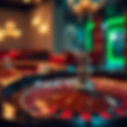 Visual representation of online roulette gameplay