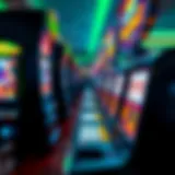 An engaging interface of a live slot machine game showcasing dynamic graphics and interactive elements