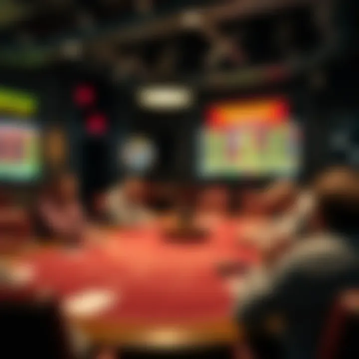 An overview of a strategic betting table setup in a Melbourne venue.