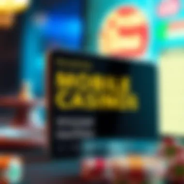 Illustration showing advantages and disadvantages of mobile casinos