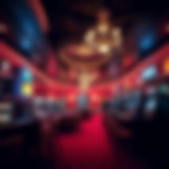 A captivating view of a classic casino interior showcasing vintage decor and ambiance