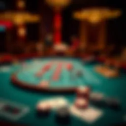 A visual representation of the online baccarat game layout