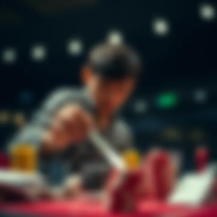 Visual representation of successful betting tactics