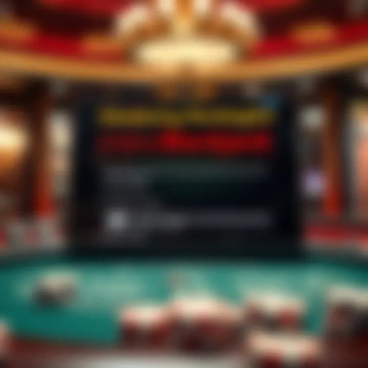 Strategic tips for blackjack displayed on a digital platform