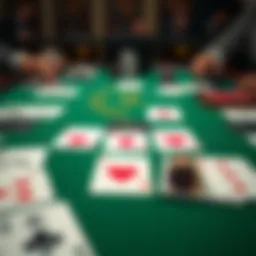 A strategic card layout for online blackjack