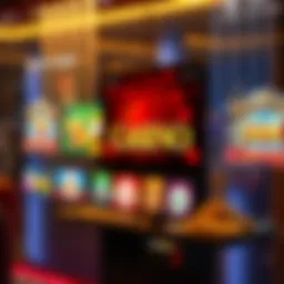 A captivating view of an online casino interface showcasing various games