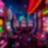 An array of vibrant online casino slot machines showcasing various themes