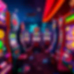 An array of vibrant online casino slot machines showcasing various themes