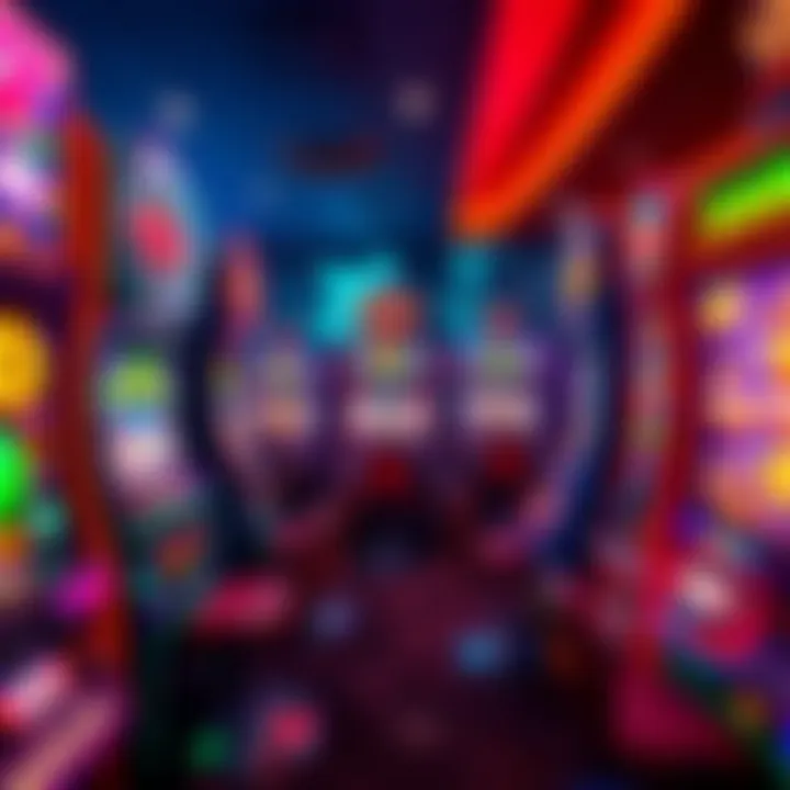 An array of vibrant online casino slot machines showcasing various themes