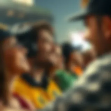 Community engagement during live cricket events