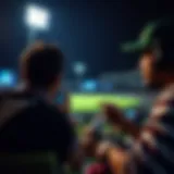 Live cricket streaming capturing an intense moment