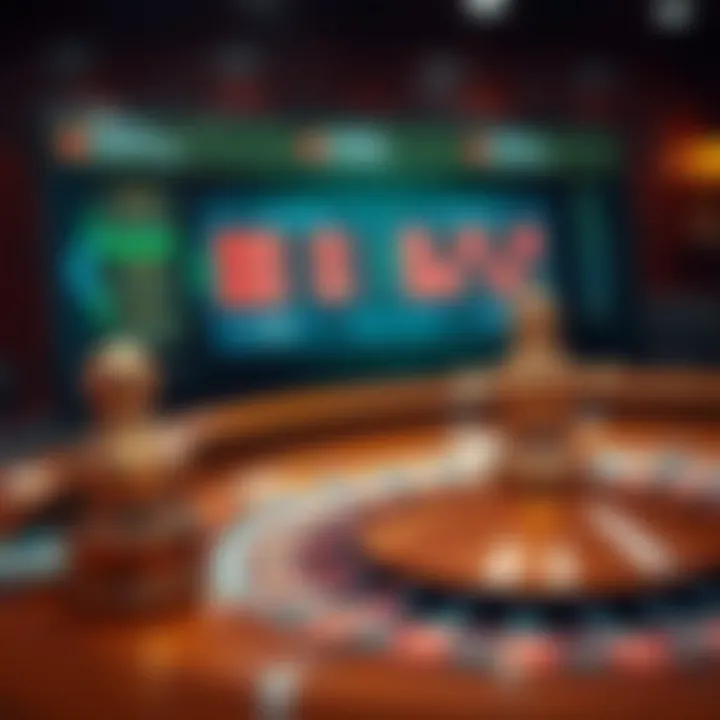 Overview of an online roulette platform interface