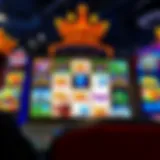 A vibrant online slot machine interface showcasing different themes