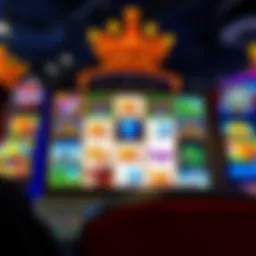 A vibrant online slot machine interface showcasing different themes