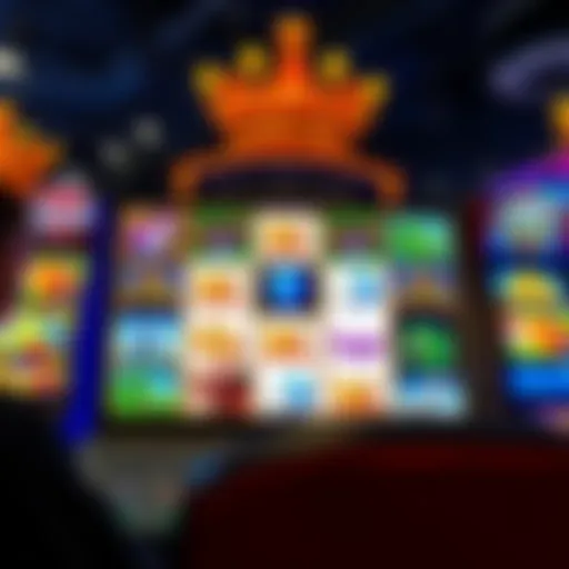 A vibrant online slot machine interface showcasing different themes