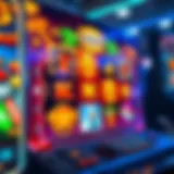 Vibrant online slot game interface displaying various themes