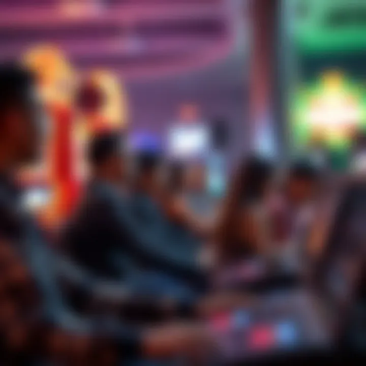 Social Aspects of Online Slot Gaming A graphic depicting the social interactions and community aspects surrounding online slot gaming.