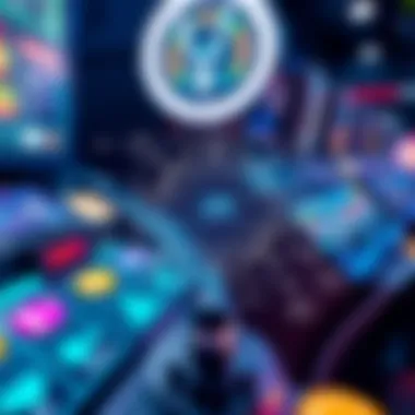 Technology Behind Online Slot Gaming An intricate diagram illustrating the technology behind online slot gaming.