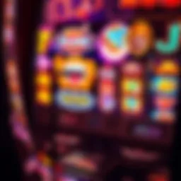 A vibrant slot machine display showcasing various themes and symbols