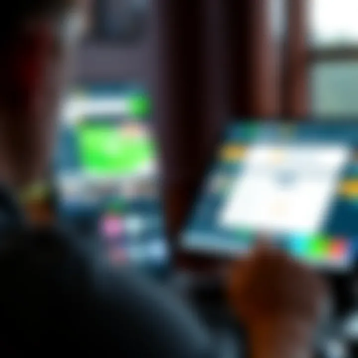 User-friendly interface of a betting app