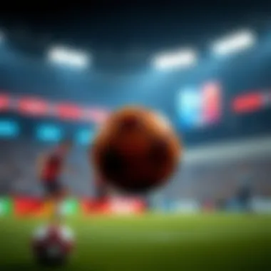 Visual representation of score dynamics in sports betting