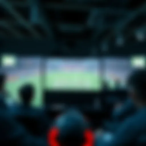 A futuristic representation of sports streaming technology